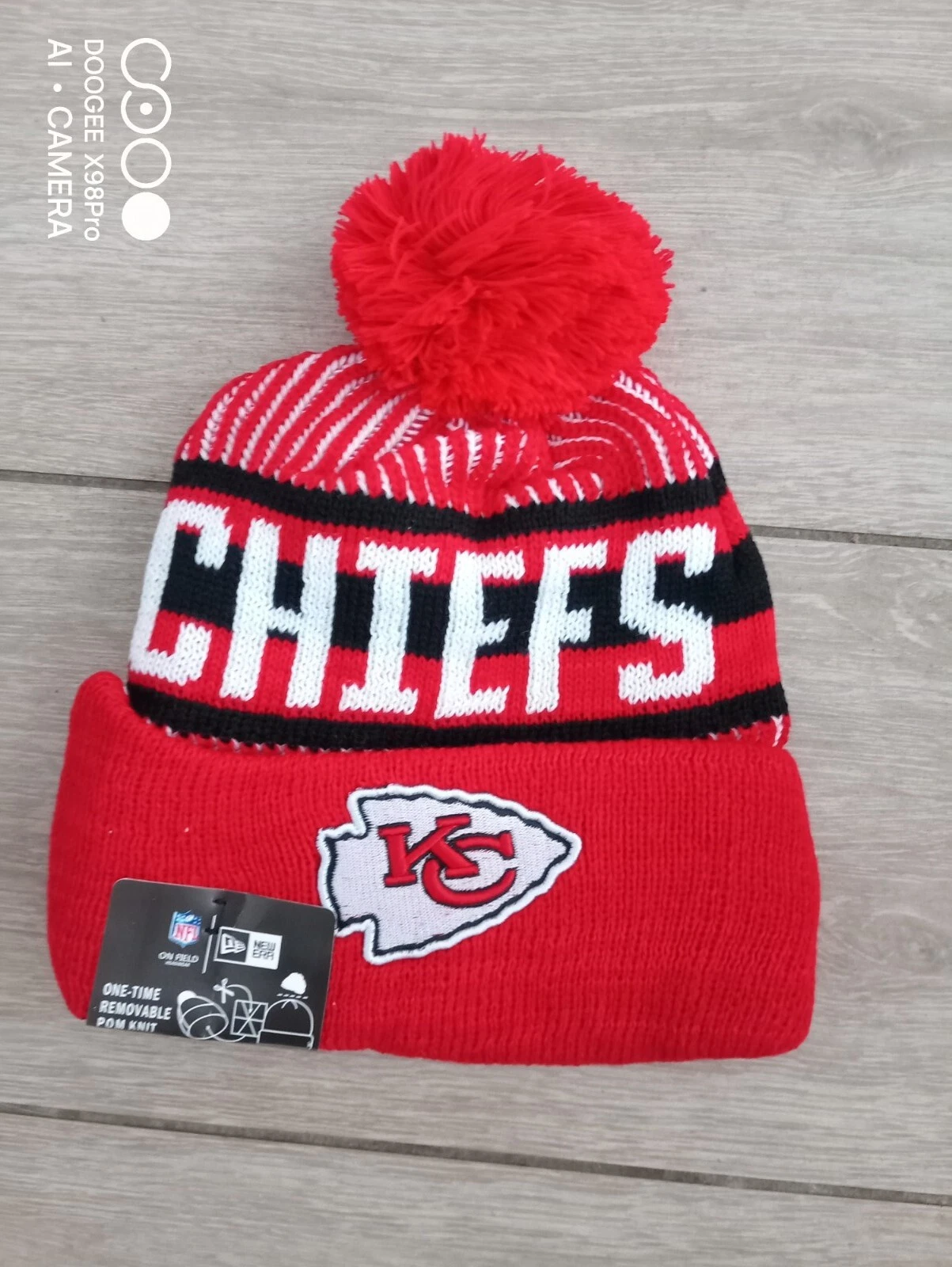 Kansas City Chiefs NFL Bobble Beanie Team Multi Colour Tag Still On