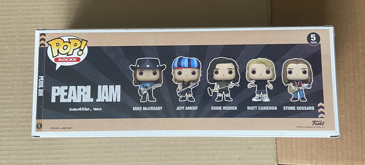 Pearl Jam 5 Pack Funko Pop Signed By Mike Matt & Stone