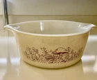 Pyrex Nesting Bowl Forest Fancies Mushroom 472-B vtg 750 ml no lid parts only