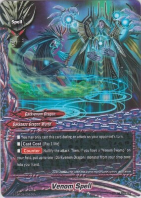 Future Card Buddyfight Venom Spell S-CBT02/0063EN C Darkness Dagon World