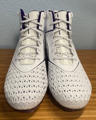 Under Armour Men’s Size 16 US Hammer MC White Purple Football Cleats 3022836-103 Under Armour Hammer MC White Purple Football Cleats 3022836  main image 3