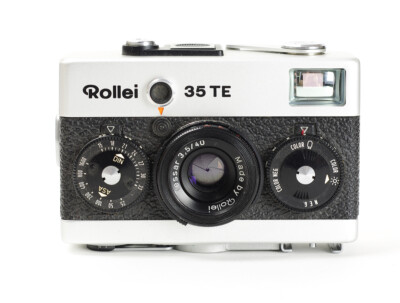 Rollei 35TE Lens Tessar 3.5/40mm Chrome 35mm Film Camera No.401680002