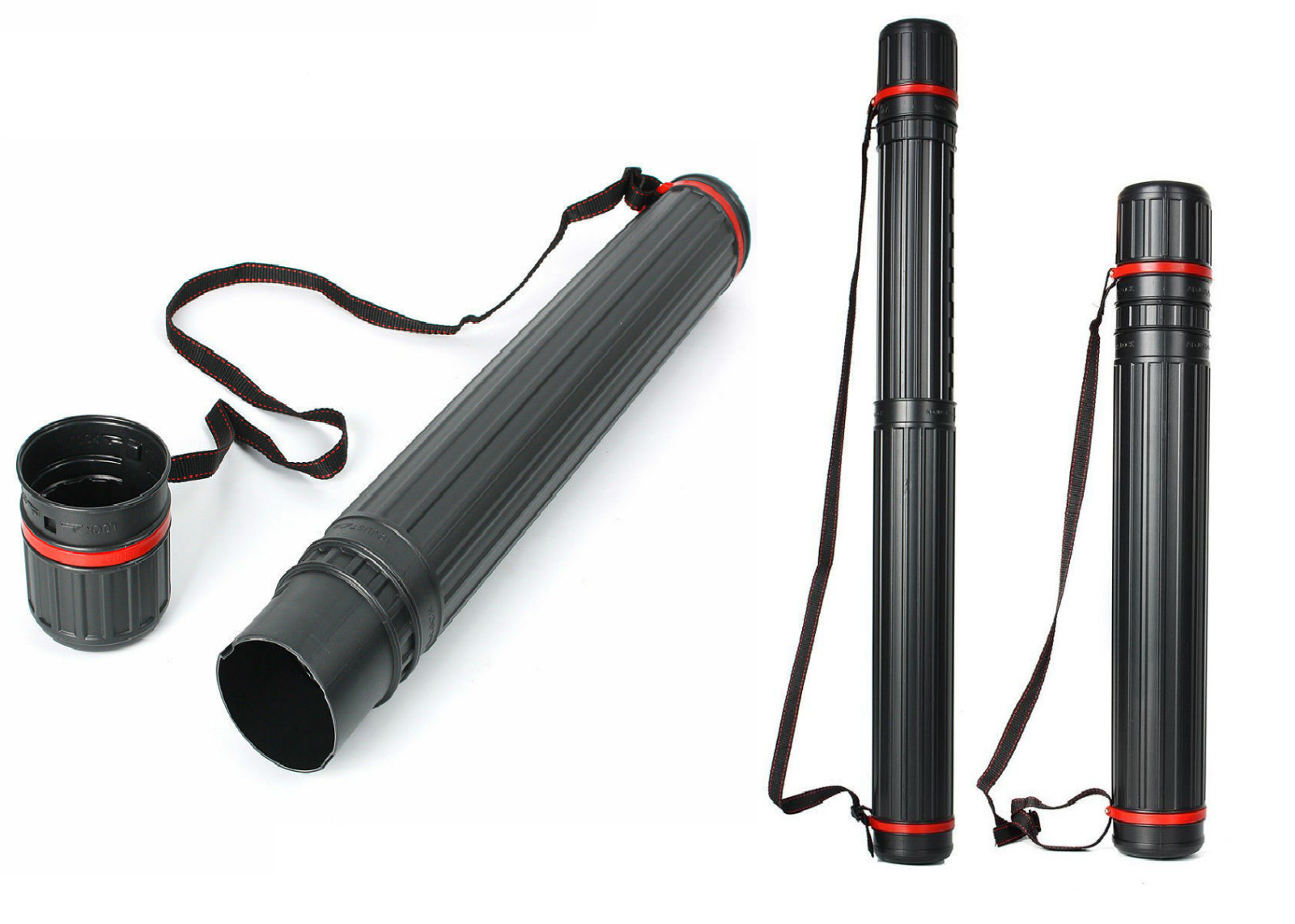 Extra Large Drawing Tube 12.5cm x 78cm-135cm Telescopic Artist Storage & Strap