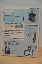 1983 Jewelers Tool Catalog GAMZON Brothers NYC 232 pages Grobet File Co illust