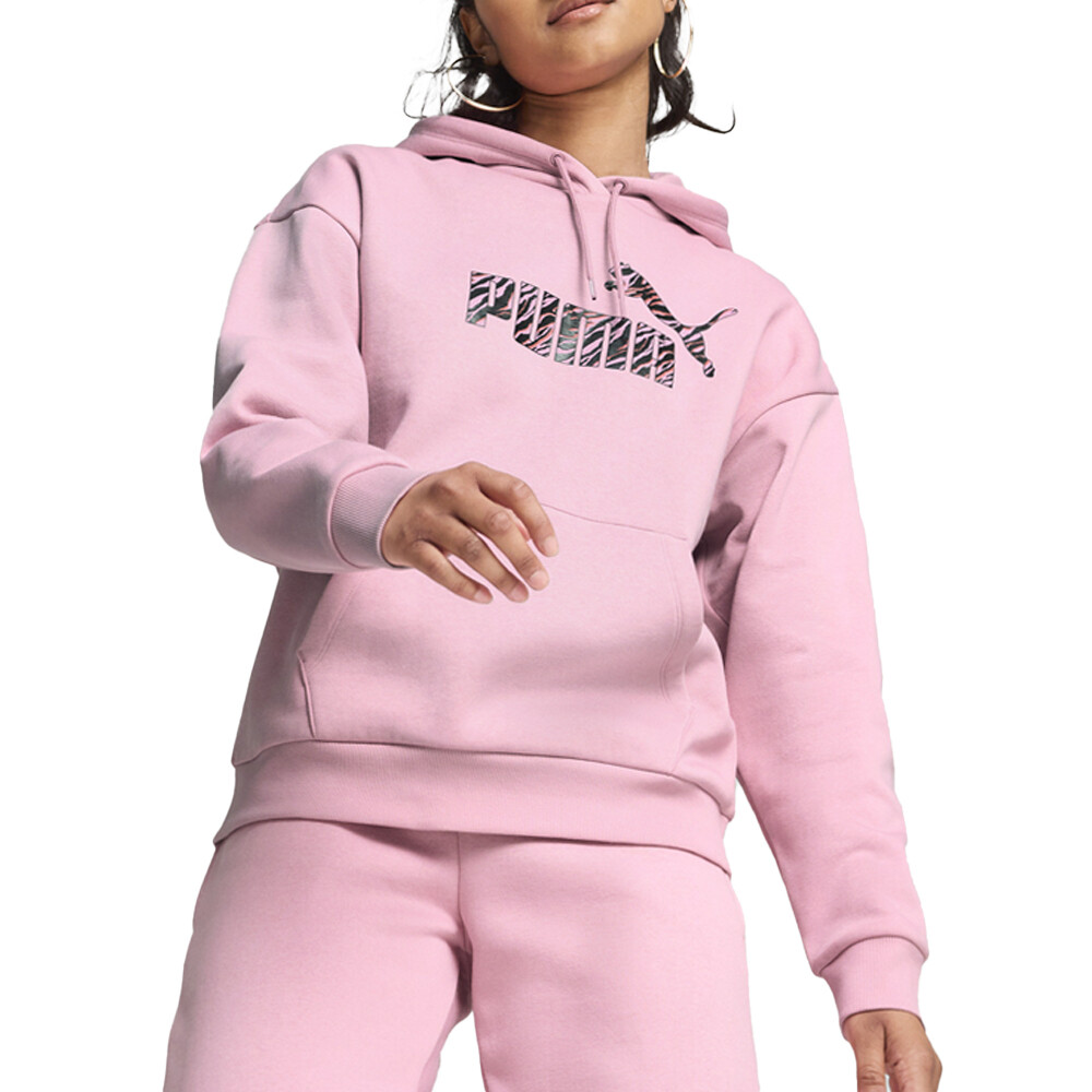 Puma Essentials + пуловер с капюшоном в виде животных, женская розовая повседневная верхняя одежда 68149248
