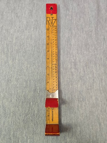 VINTAGE RITZ SHOE FOOT MEASURING RULER RULE AMERICAN AUTOMATIC DEVICES ...