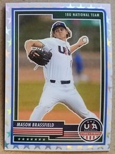 2023 Panini Stars & Stripes Mason Brassfield WHITE PARALLEL 76/99 #4