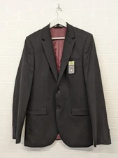 M&S Slim Fit Smart Jacket 40" Chest Black Men's Fashion Blazer Jacket BNWT