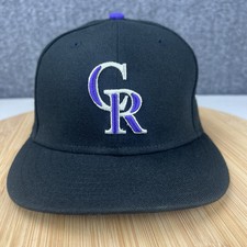 2023 Colorado Rockies 30th Anniversary Hat Cap Size 7 New Era Black On Field