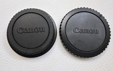 Original Canon lens and body cap set for EOS cameras and lenses. 