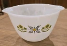 Rare Vintage Anchor Hocking Fire King Meadow Green misprint "WAR" Mixing Bowl