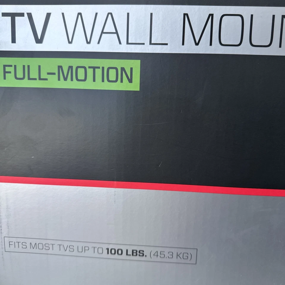 Rocketfish- Full-Motion TV Wall Mount for Most 40" to 75" TVs - Black - Open Box - Image 4 of 4