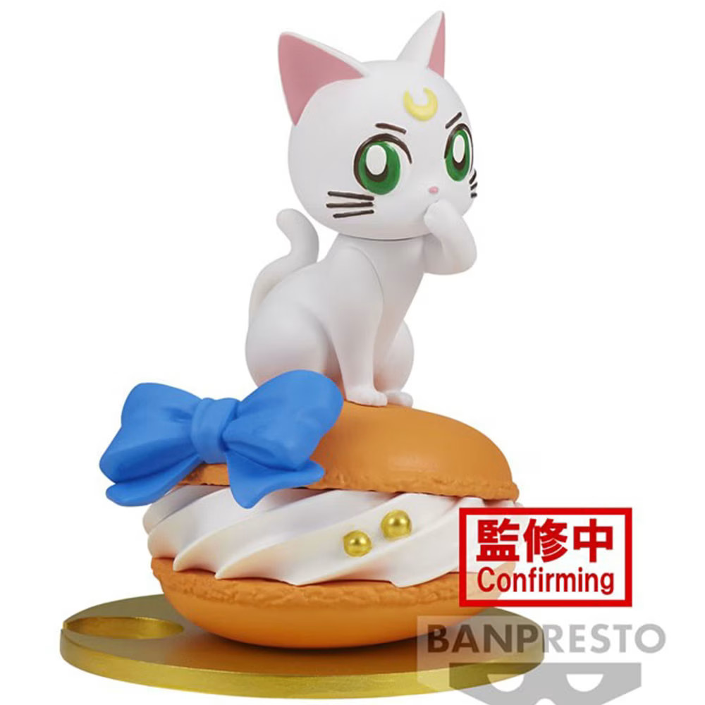 Figurine Sailor Moon Cosmos Paldolce Collection Manga Arte Statuette Manga Chat de 7cm