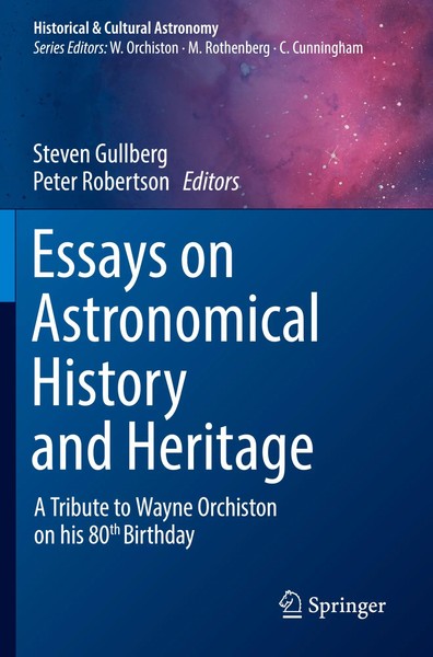 Essays On Astronomical History And Heritage Steven Gullberg (U. A.) Taschenbuch-image
