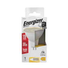 Energizer LED MR16 GU5.3 3.4W 3000K Warm / 4000K Cool White 1 to 20 Bulbs