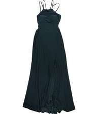 Morgan & Co. Womens Ladder Back Gown Dress, Green, Juniors, 9