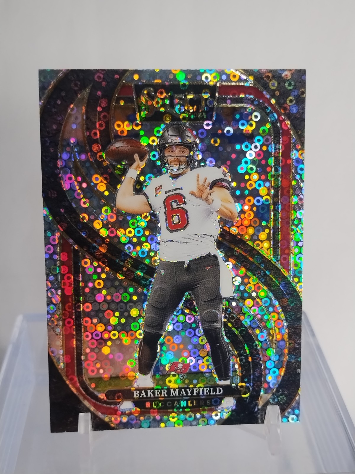 2024 Panini Select Baker Mayfield SP No Huddle Prizm #108 Premier Level 