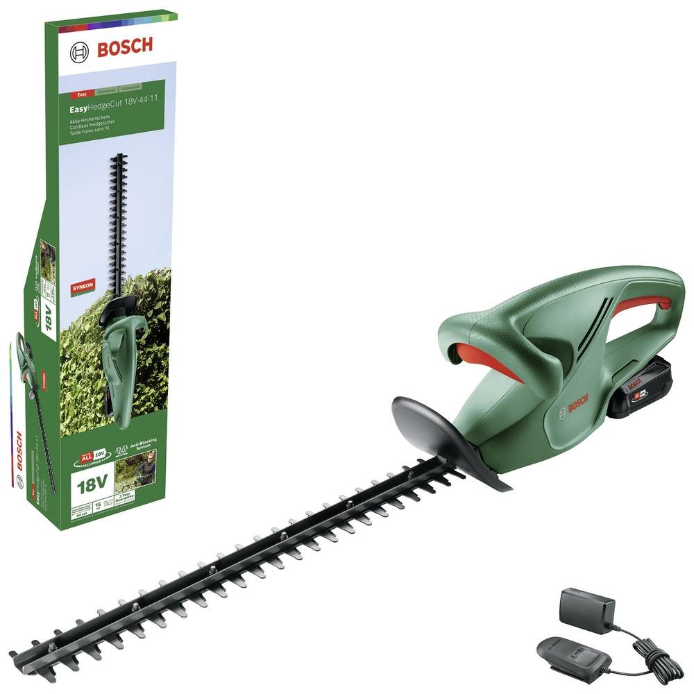 Taille-haie sans fil Bosch EasyHedgeCut 18V-44-11 avec lame de 44cm et capacité de coupe 11mm