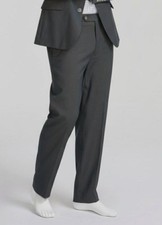 Nautica Men's Green Solid Modern Stretch Flat Front Gaff Pants Suit Size 38W 29L