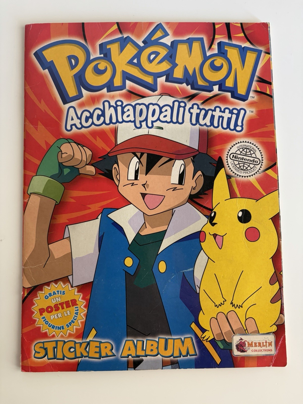 Nintendo POKEMON 1° Serie ACCHIAPPALI TUTTI Album Topps Sticker Merlin 2000 - IT