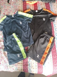 2 Boys Lightweight Quick Dry Summer Shorts T Shirts Sets Age 7 Yrs Sports Bundle