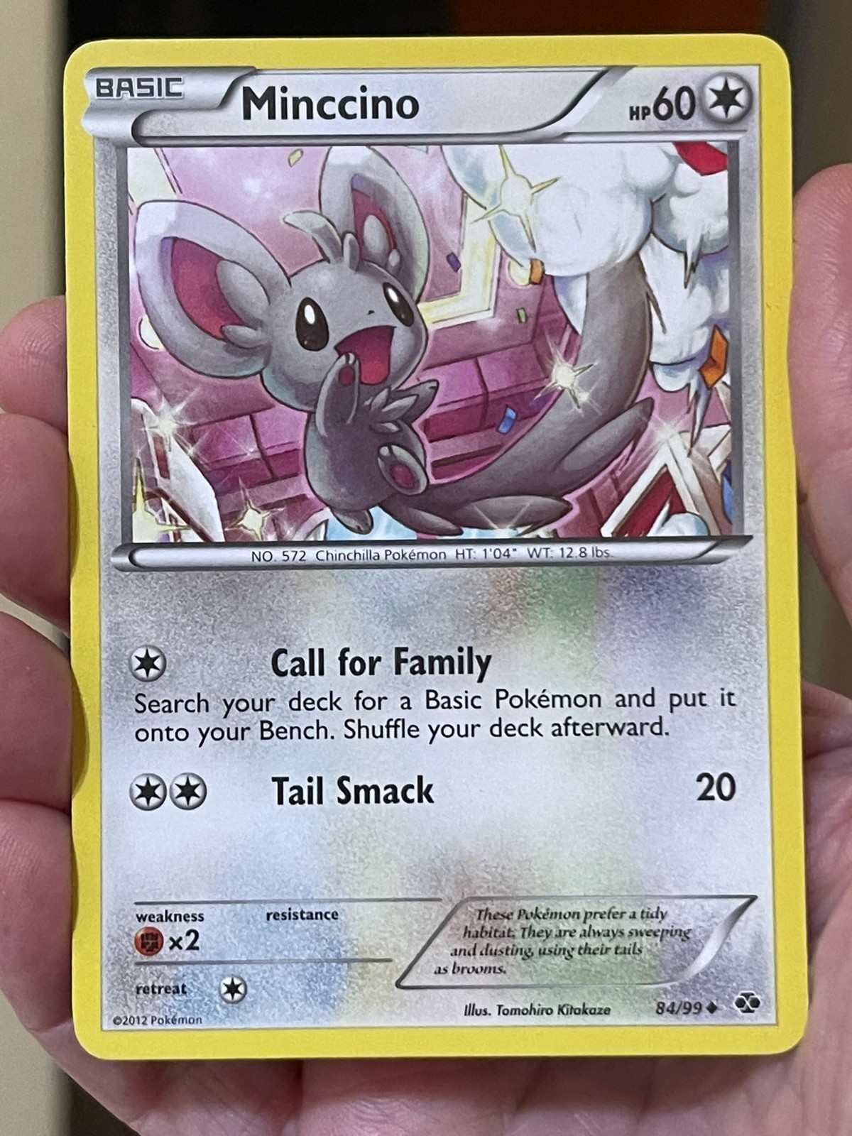 POKEMON MINCCINO 84/99 UNCOMMON NEXT DESTINIES VLP CARD