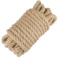 Jute Rope - 1/2 inch 33 Feet x 12mm Thick Heavy Duty Strong Natural for Craft