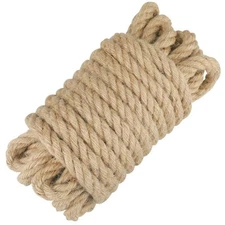 Jute Rope - 1/2 inch 33 Feet x 12mm Thick Heavy Duty Strong Natural for Craft