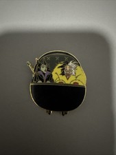2002 Maleficent & Cruella de Vil Haunted Mansion Doom Buggy Ride Disney Club Pin
