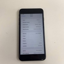 Unlocked Apple iPhone 7 Plus 32GB 15.7.8 Black MNR12LL/A