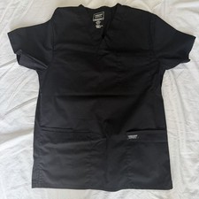 Cherokee Workwear Professionals Men s Black Scrub Top Size Small V-Neck Uniform