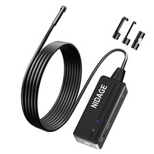 NIDAGE Wireless Endoscope Camera with Light HD Waterproof WiFi Borescope Flex...
