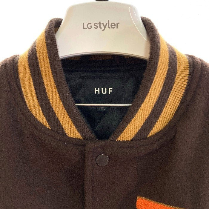 HUF 23AW HARRISON VARSITY JACKET STAJUMBIC LOGO EMBROIDERY HUF 23AW HARRISON VARSITY JACKET STAJUMBIC LOGO EMBROIDERY