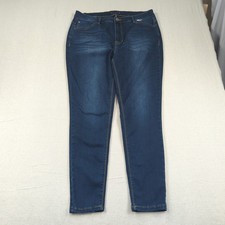 Curve Appeal Jeans Womens 16W Blue Essential Skinny High Rise Stretch