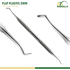 Filling Instrument Flat Plastic Amalgam Composite Dental Double Ended 2mm Tools