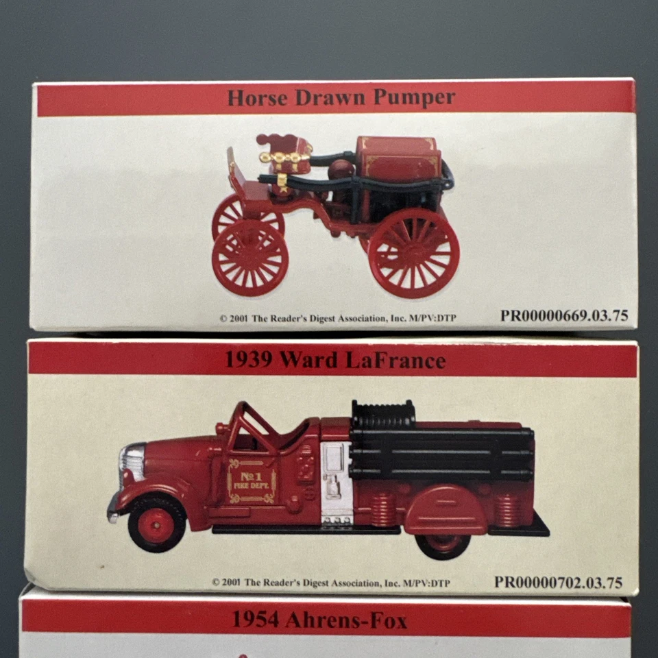 Lot Of 4 -Fire Truck Die Cast In Original Box From Reader’s Digest Association - Image 2 of 4