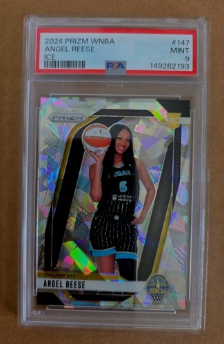 2024 Panini Prizm WNBA Angel Reese #147 Ice Prizm (RC) Rookie PSA 9