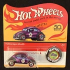 2018 Hot Wheels 50th Anniversary Redlines VW Beetle W/Coll. Button *READ*