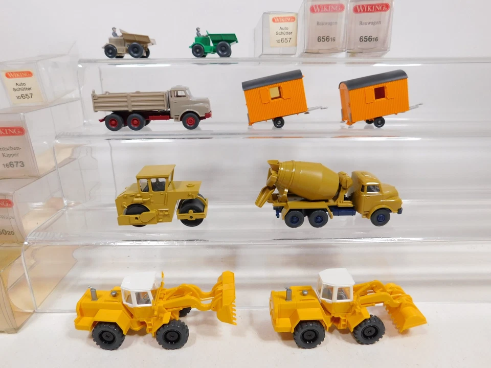 9x wiking H0 1:87 Model: Kipper/Cement Mixer Man + Loader etc Mint #DD969-0, 5 - Image 2 of 4