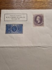 Silver Jubilee Prussian Blue  1935 2 1/2d Stamp And 90 Cent Oliver H.perry 1888