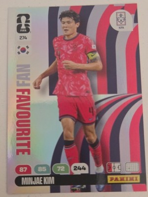Panini FIFA World Cup Adrenalyn WM 2026 Fan Favourite 274 Minjae Kim Korea