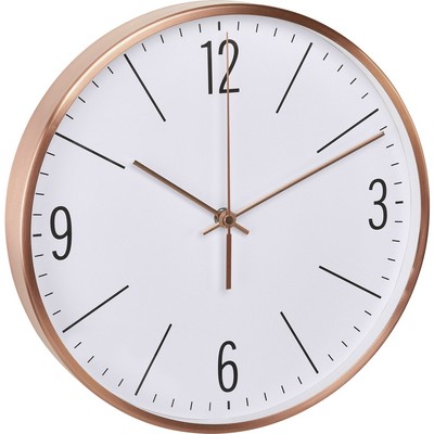 TFA Dostmann 60.3534.51 Funk Wanduhr 300 mm x 45 mm Kupfer Leisegang-Uhrwerk