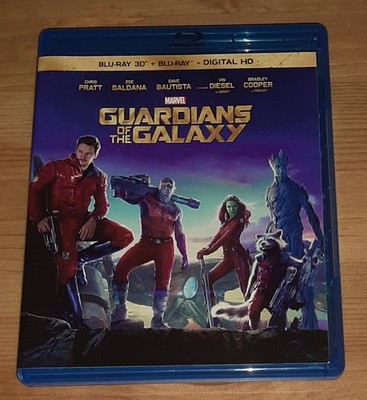 Guardians of the Galaxy (3D Blu-ray + Blu-ray, 2014, 2-Disc Set) Marvel