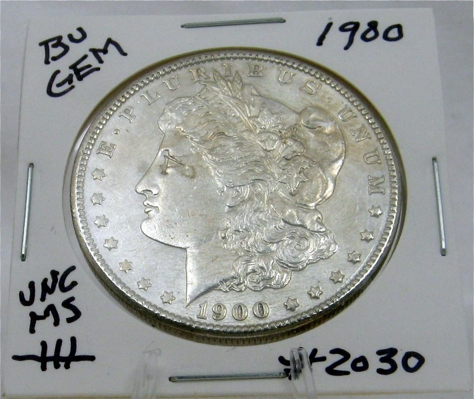1900-O モルガンダラー銀貨 Genuine Cleaned-UNC 125 【公式通販】