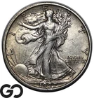 1927-S Walking Liberty Half Dollar, Very Scarce This Nice, Choice AU++ Key Date!