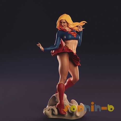 Sexy Supergirl Super Man 4 Ver. Resin Model Kit Unpainted 3d Print Statue Figure - Picture 11 of 20
