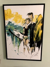 original oil painting on canvas signed framed