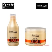 STAPIZ PROFESSIONAL REPAIR&SHINE-HAIR MASK (250 ml)& SHAMPOO(300 ml) WITH SILK P