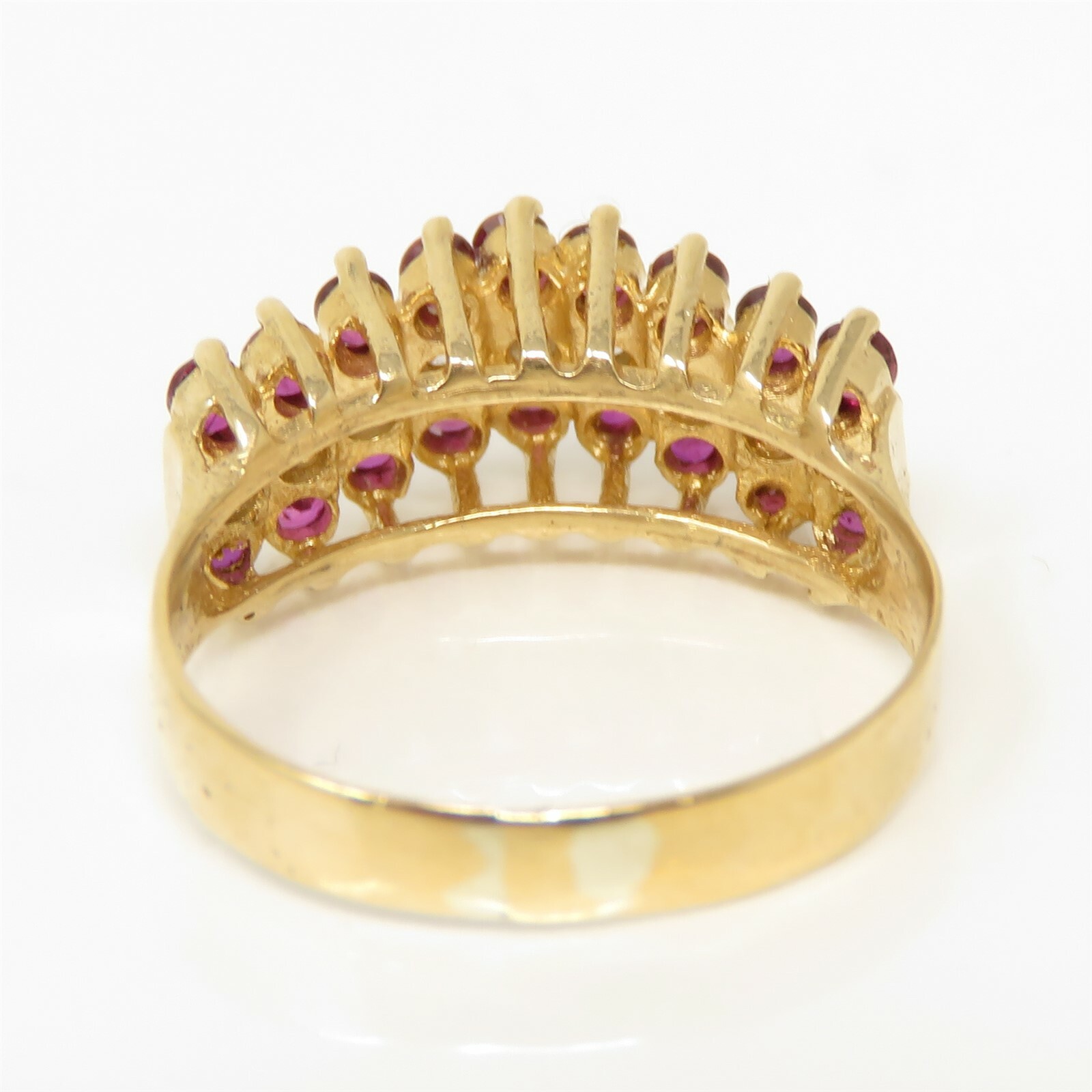 NYJEWEL 14k Yellow Gold 0.6ctw Ruby & Diamond Ring - image 2