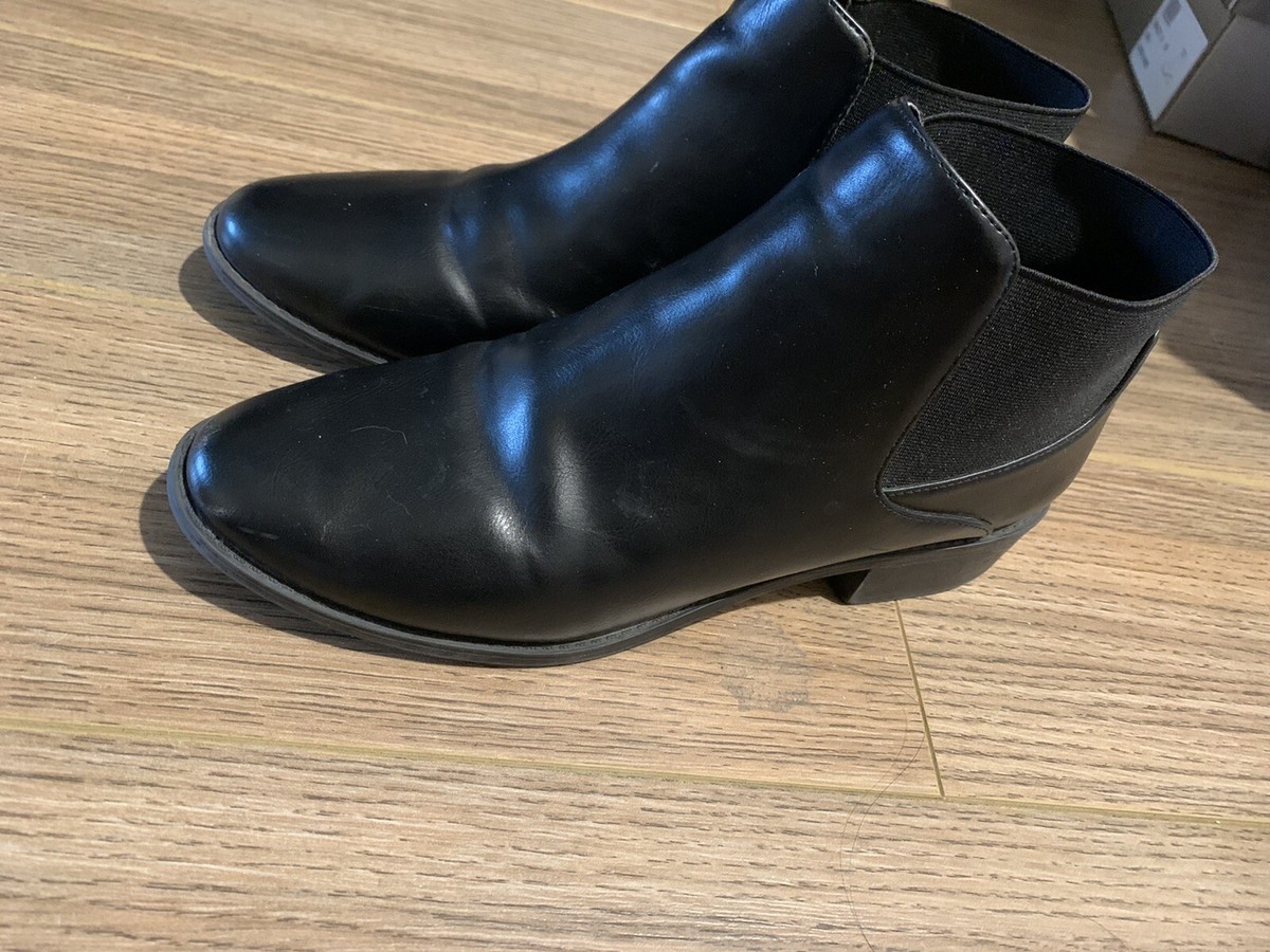 ALDO chelsea leather black boots US Size 8 | eBay display picture 2